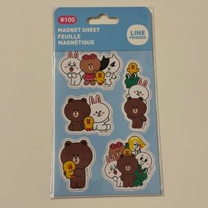 LINE FRIENDS Magnet Sheet